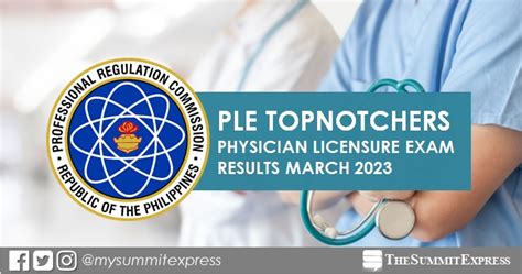 ple march 2023 results|TOP 10 PASSERS: March 2023 Physician board exam PLE .